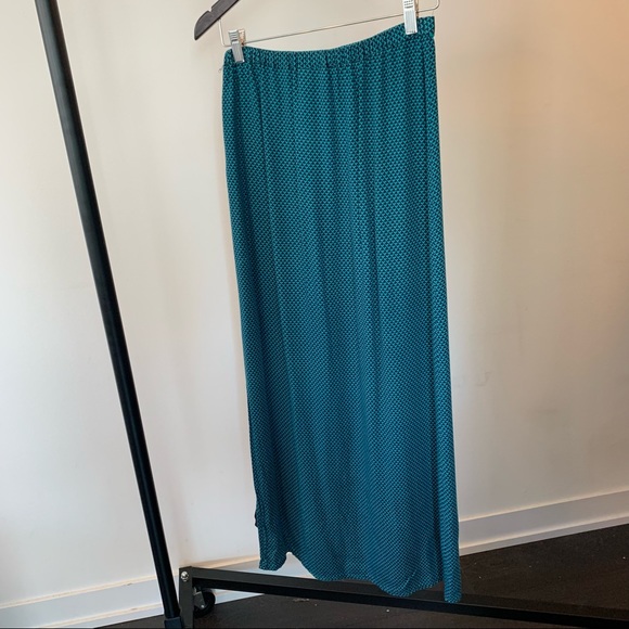 Meadow Rue Teal Maxi skirt size x-small - Picture 7 of 7